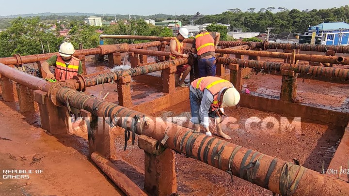 Warga Bontang Lestari Segera Tampung Air, Distribusi PDAM Dihentikan Sementara