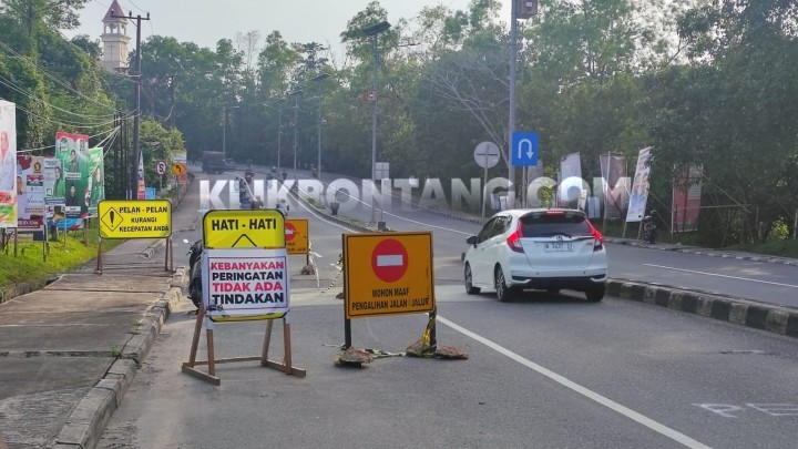Dianggap Tak Bekerja, Basri Tegur Kepala Dinas PUPR Segera Perbaiki Jalan Amblas Cipto Mangunkusumo