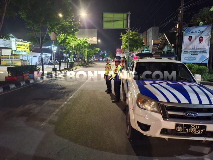 Polantas Bontang Bubarkan Balap Liar di Gunung Sari, 4 Motor Diamankan