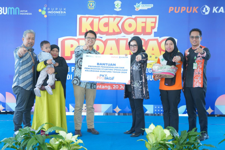 Pupuk Kaltim Mulai Program PEDALGAS di Kelurahan Guntung, Tingkatkan Komitmen Atasi Stunting