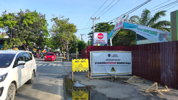 Renovasi Lapangan Bessai Berinta Bontang Dimulai, Ditutup hingga Desember