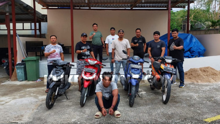 Curi 4 Motor dalam Sehari, Pemuda Berebas Tengah Diciduk Polisi