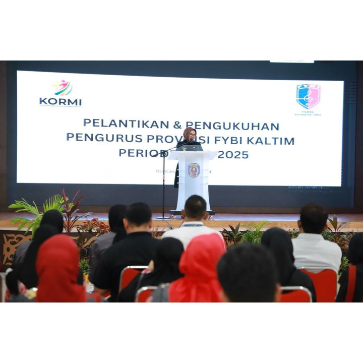 Najirah Kukuhkan Pengurus Federasi Youth Band Indonesia Bontang Periode 2023-2025