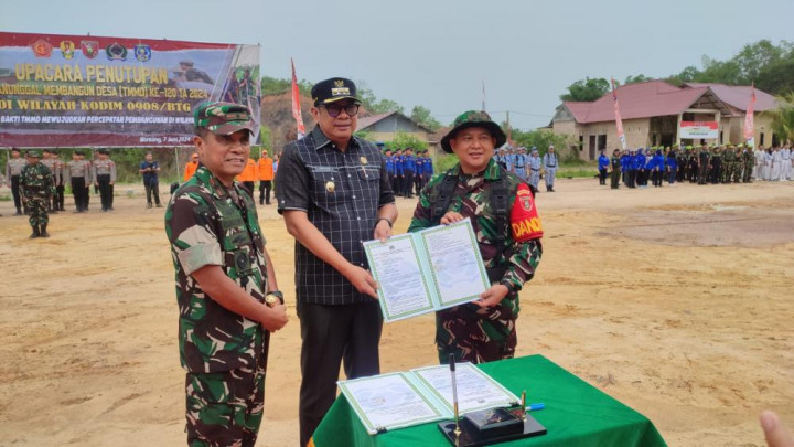 TMMD di Bontang Rampung, Sasaran Fisik dan Non Fisik Terlaksana 100 Persen