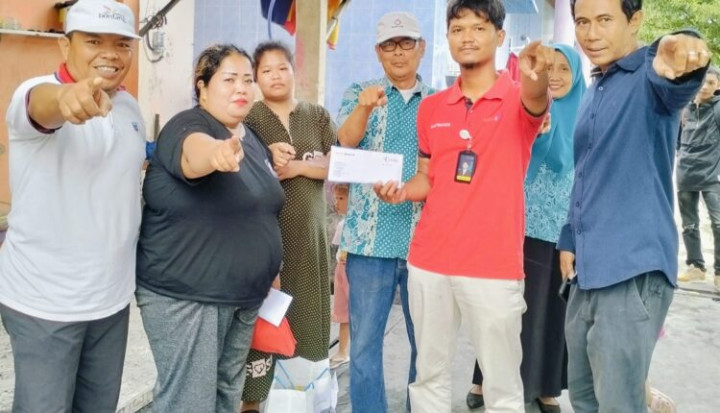 PKT Proaktif Bantu Perbaikan Rumah Korban Kebakaran Tanjung Laut Indah