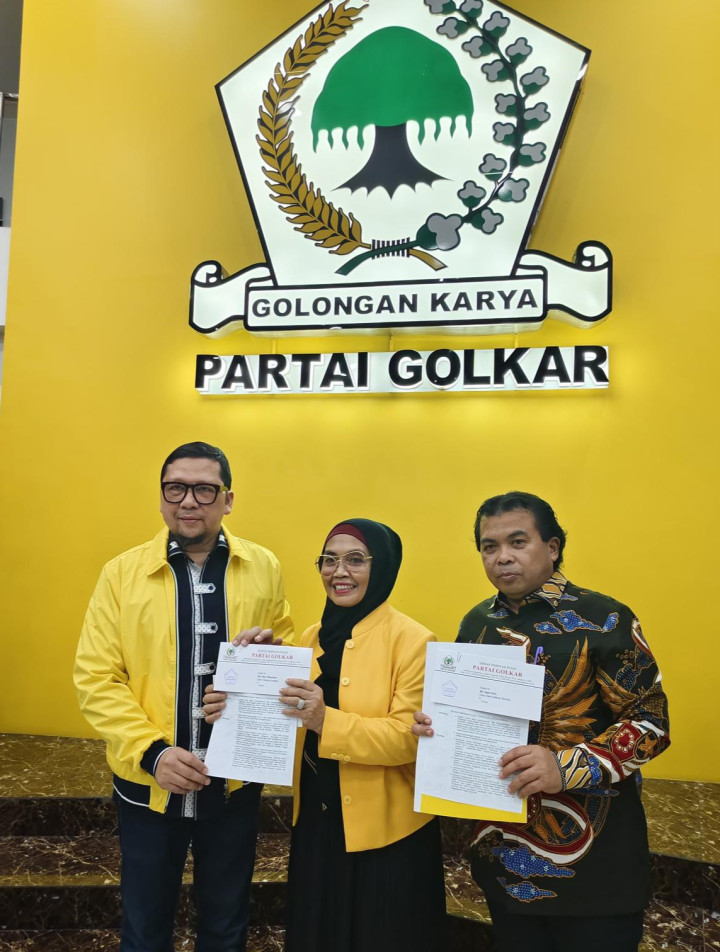 Sah ! Golkar Resmi Usung Neni - Agus Haris di Pilkada Bontang