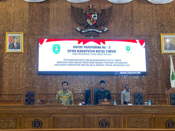 DPRD Kutim Gelar Paripurna Pembahasan APBDP 2024, Meningkat Signifikan jadi Rp 13 T