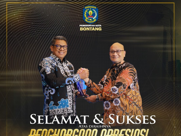 Wali Kota Bontang Basri Rase Terima Penghargaan Tokoh Pelestari Lingkungan dan Mitigasi Bencana