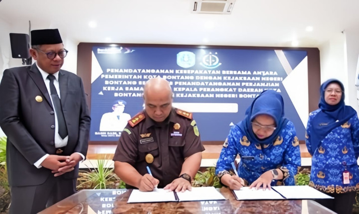 Wujudkan Pemerintahan Bersih dan Transparan Dispoparekraf Teken Perjanjian Kerjasama dengan Kejari Bontang