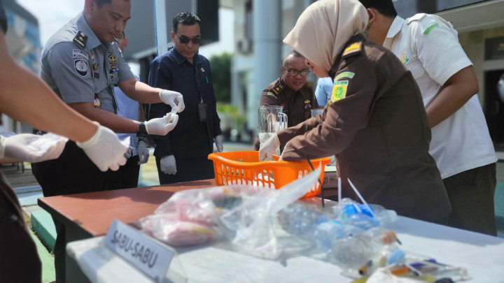 Barang Bukti 274 Gram Sabu Diblender Kejari Bontang