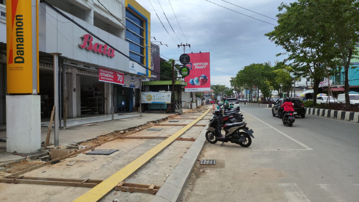 Proyek Drainase dan Trotoar Ahmad Yani Bontang Molor dari Kontrak, Minta Tambahan Waktu 15 Hari