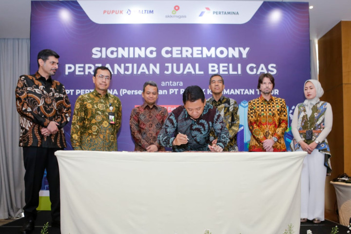 Pastikan Kelancaran Pasokan Gas,  Pupuk Kaltim Teken PJBG dengan Pertamina