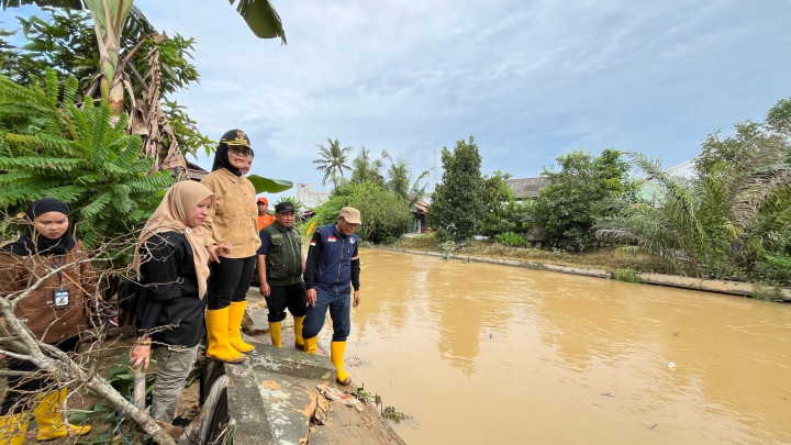 Tinjau Turap Jebol di Bontang Permai; Neni Minta Segera Diperbaiki, Pakai Anggaran DTT