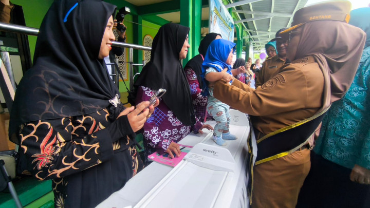 Cegah Stunting, Kelurahan Api-api Rutin Salurkan PMT di Posyandu
