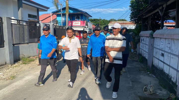 Program Jalan Sehat Gunung Elai, Camat hingga Ketua DPRD Ikut Partisipasi