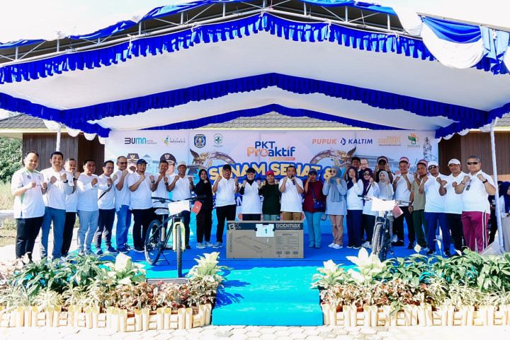 Semawar Jadi Ajang Silaturahmi dan Jaga Kesehatan, Kelurahan Guntung Dukung Program Senam Sehat