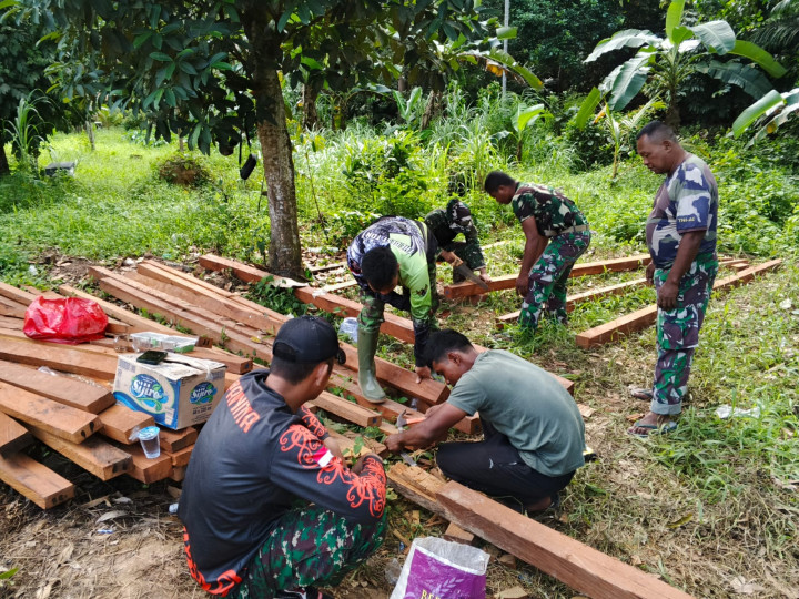 TMMD Ke-125 di Kutim; Kodim 0909 Bangun 5 Sumur Bor di Desa Suka Rahmat