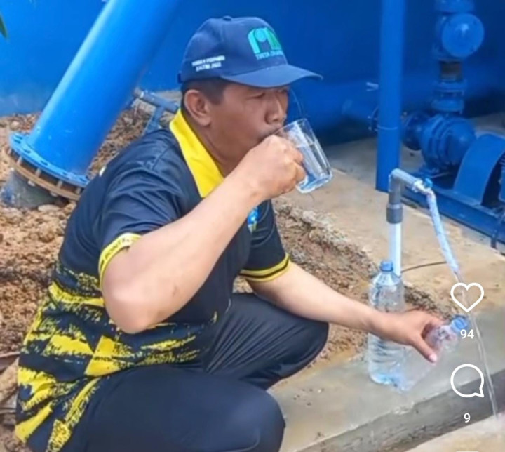 Buktikan Kualitas Air Bagus; Direktur Perumda Tirta Taman Minum Air Ledeng