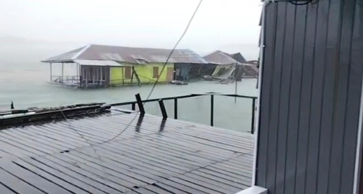 Lagi, Angin Kencang Rubuhkan Rumah di Bontang Kuala