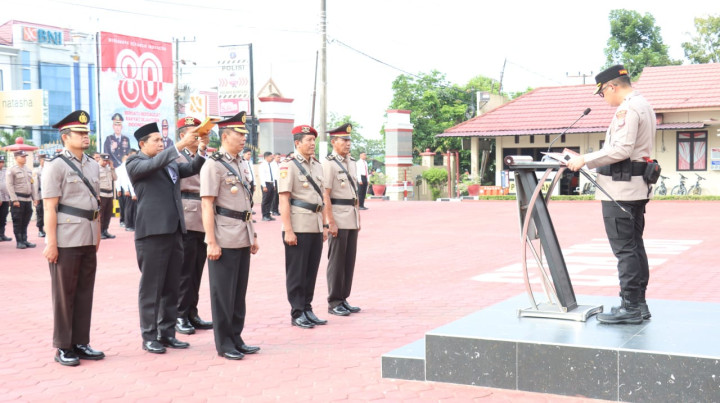 3 Pejabat Polres Bontang Berganti; Kasat Reskoba hingga Kabag Ops Diisi Wajah Baru