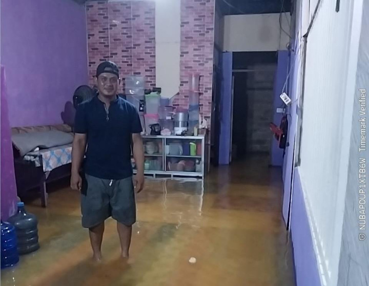 Banjir di Marangkayu Meluas, 2.700 Warga di Desa Santan Ilir Terisolir