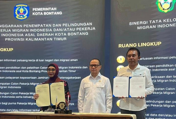 Beri Perlindungan Bagi 50 TKI Asal Bontang di Luar Negeri; Pemkot Teken MoU dengan Kementerian P2MI
