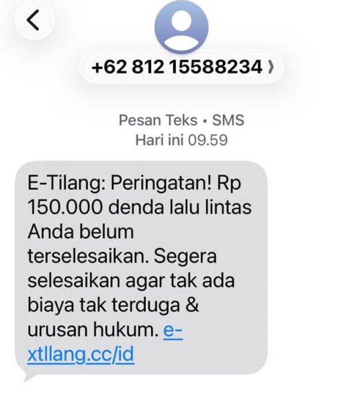 Waspada Penipuan Modus Tilang ETLE via SMS, Begini Cara Membedakan dengan yang Asli