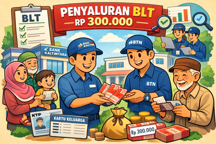 BLT Rp 300 Ribu untuk Warga Miskin Bontang Mulai Disalurkan Pekan Depan, Uang Diambil Cash di Bank