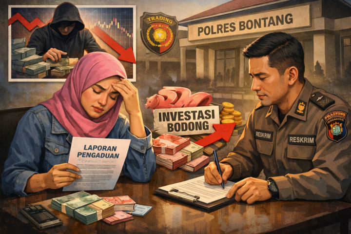 Korban Dugaan Penipuan Investasi Jasa Trading 'Sultan Bontang' Resmi Lapor Polisi
