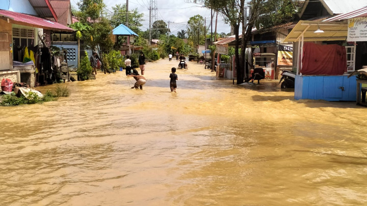 Banjir di Guntung Hari Ini Terparah Sejak 2023; 9 RT Terdampak