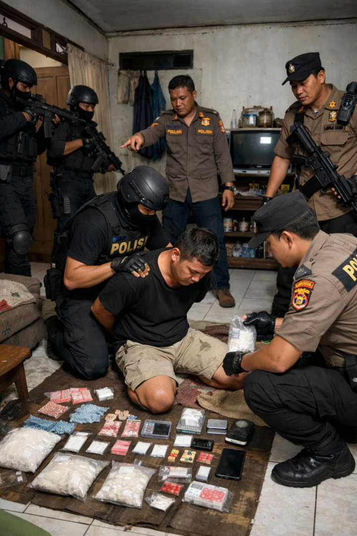 Jualan Sabu di Rumah; Warga Api-Api Dicokok Polisi, Didapati 12 Poket Siap Edar