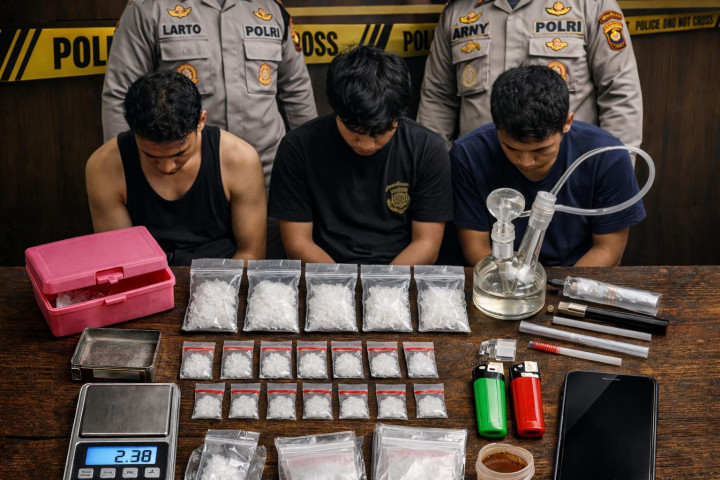 Lagi Nunggu Pembeli, 3 Pengedar Sabu di Tanjung Laut Diringkus Polisi