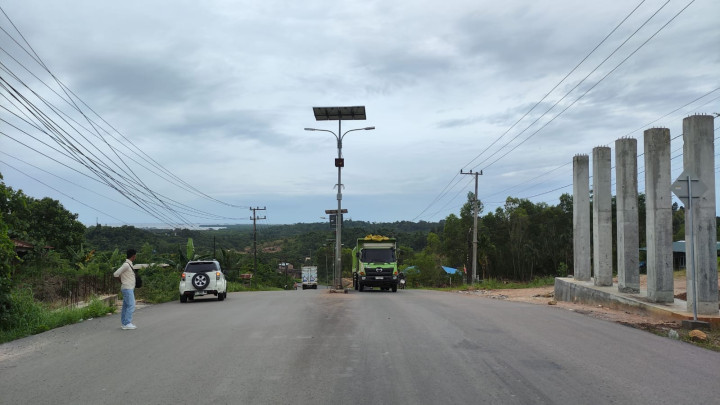 Sempat Mangkrak Setahun; Proyek Tugu Selamat Datang di Kusnodo Dilanjutkan Tahun Ini