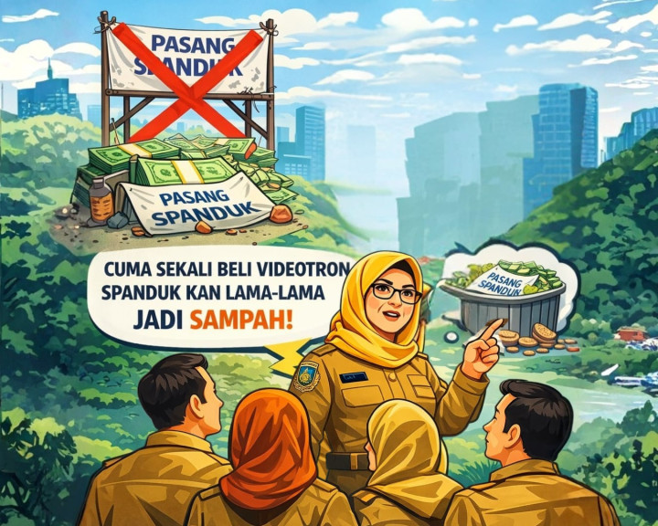 Wali Kota Minta Dinas Tak Lagi Pasang Spanduk; Beli Videotron Saja Asal Uang Cukup