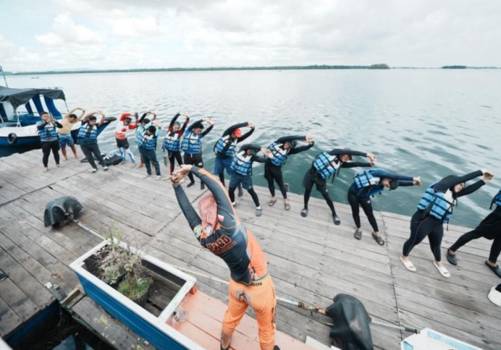 BPBD Bontang Bekali Pelatihan Pelaku Usaha Tour Guide Kuasai Water Rescue