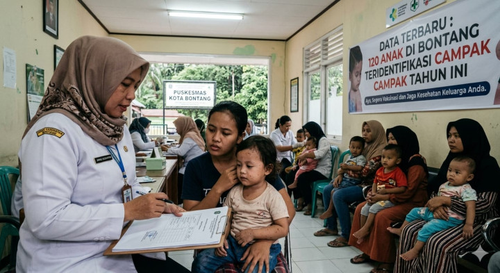 Kasus Campak di Bontang Meningkat; Sudah 120 Anak Suspek, Ditemukan Hampir Merata di Seluruh Wilayah