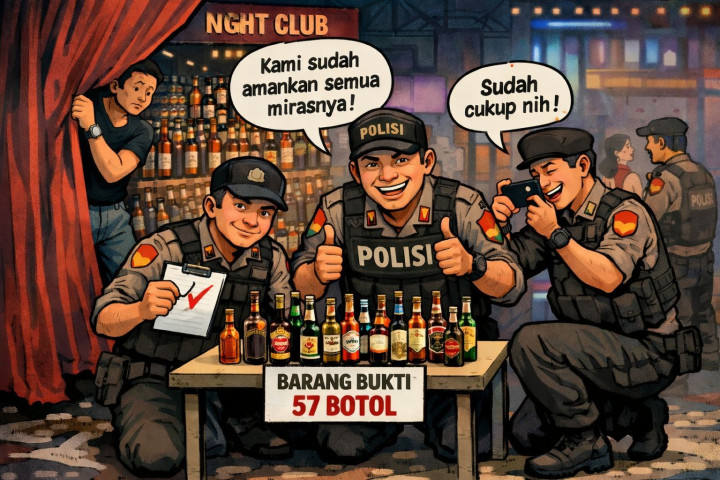Razia Miras di 2 Kecamatan Bontang; Polisi Hanya Dapat 57 Botol Minuman