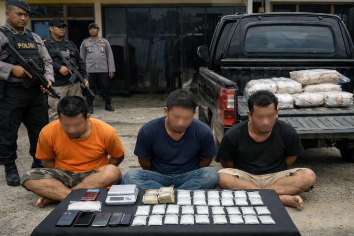 Selundupkan Sabu di Jok Mobil; 3 Pengedar Diringkus di Marangkayu