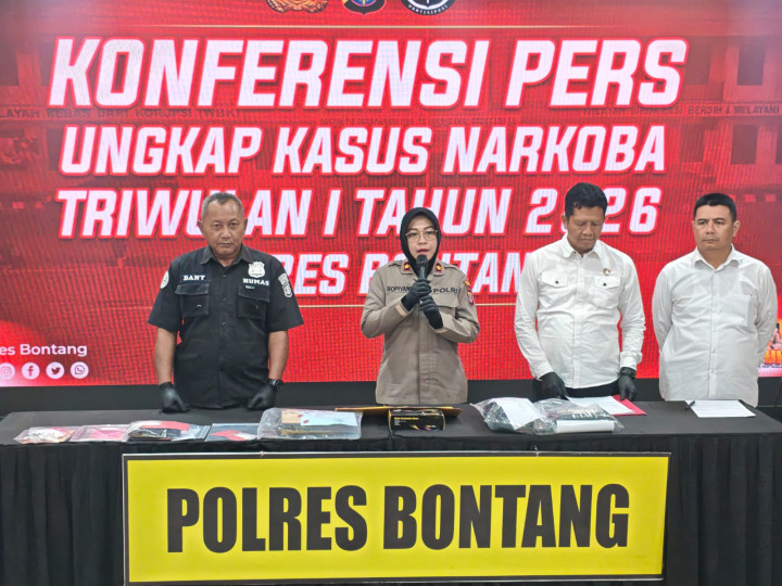 3 Bulan Satreskoba Polres Bontang Tangkap 24 Tersangka; Barbuk 67 Gram Sabu, 2 Pohon Ganja
