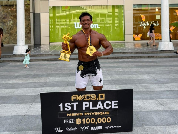 Dari Arsitek ke Atlet Binaraga, Warga Bontang Juara Internasional di Thailand