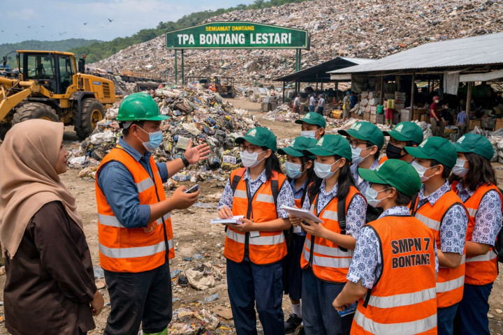 Metode Pengenalan Sampah di SMPN7 Bontang; Menyesuaikan Mata Pelajaran