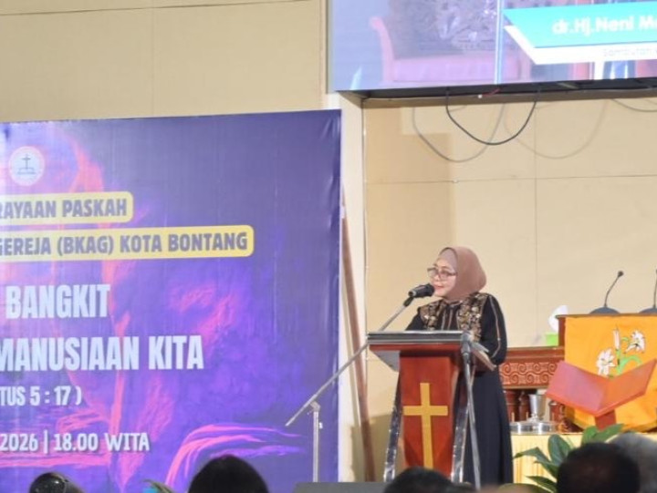 Wali Kota Neni Hadiri Perayaan Paskah BKAG Bontang, Tegaskan Pentingnya Toleransi dan Kerukunan