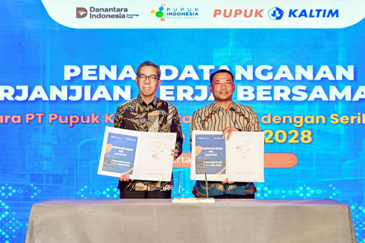 Wujudkan Hubungan Industrial Harmonis, Pupuk Kaltim dan SP KKPKT Resmi Teken PKB 2026–2028