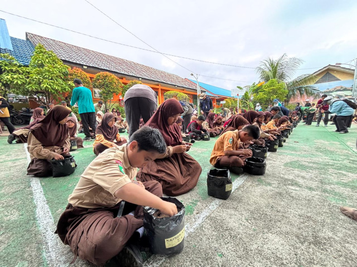 Dukung Swasembada Pangan, SDN 005 Bontang Selatan jadi Percontohan Smartani Goes To School
