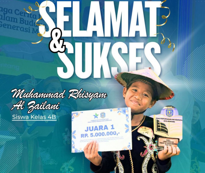 M Rhisyam Pelajar SDN 001 BS Raih Juara 1 Lomba Bertutur; Bersiap di Ajang Tingkat Provinsi