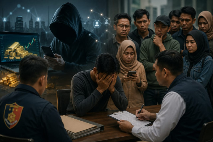 Terlapor Investasi Bodong Trading Emas Rp 2,6 Miliar Mengaku Tak Nikmati Uang Korban