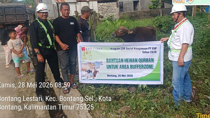 PT EUP Gandeng Mitra Kerja Salurkan 16 Hewan Kurban untuk Masyarakat